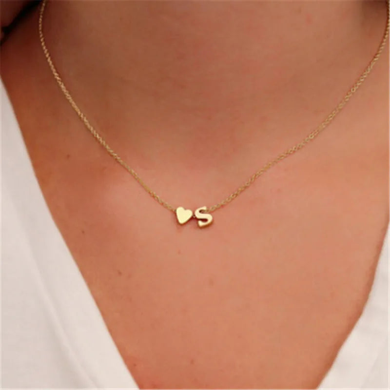 Whisper of Love Initial Necklace