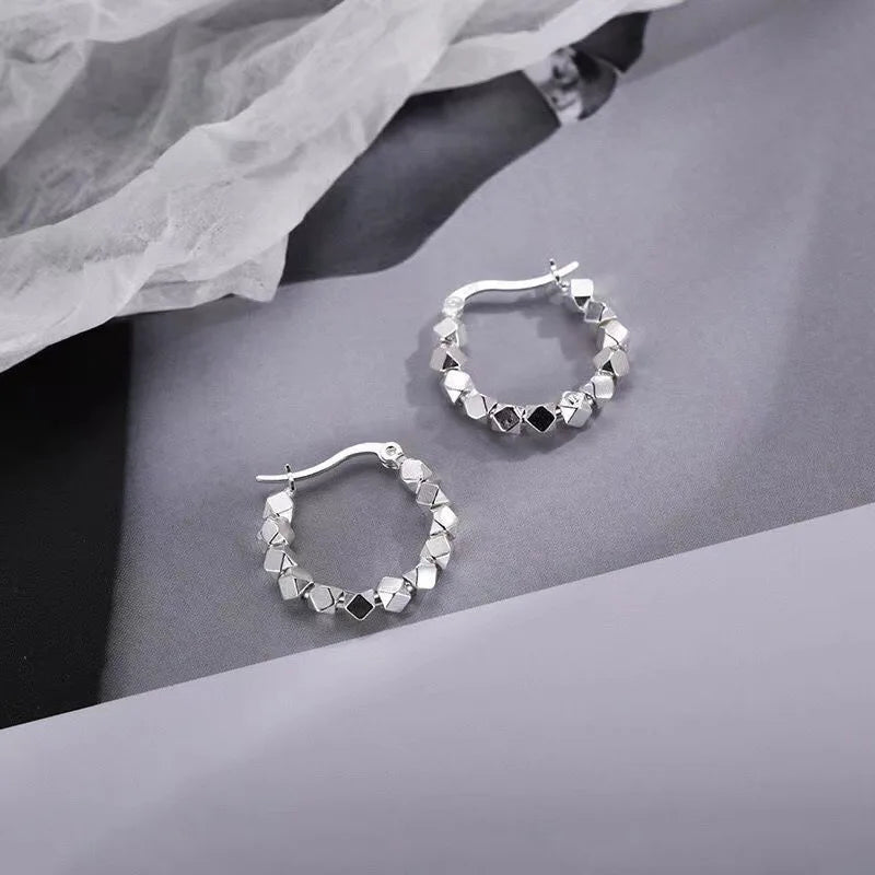 Dazzling Mineral Hoop Earrings
