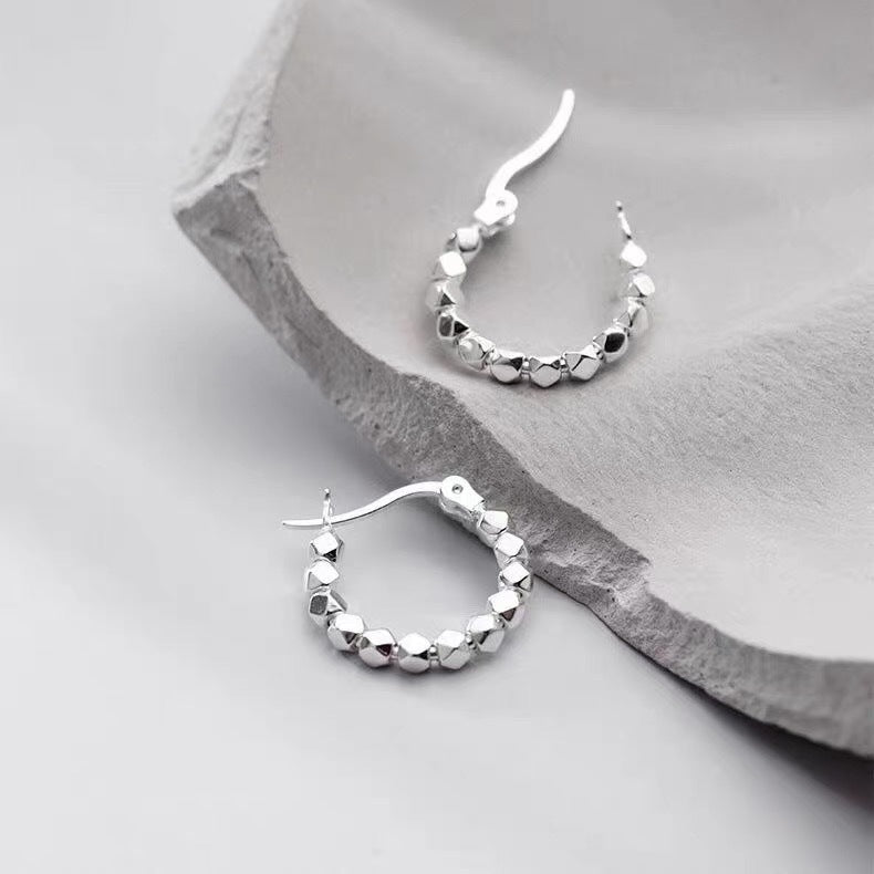 Dazzling Mineral Hoop Earrings