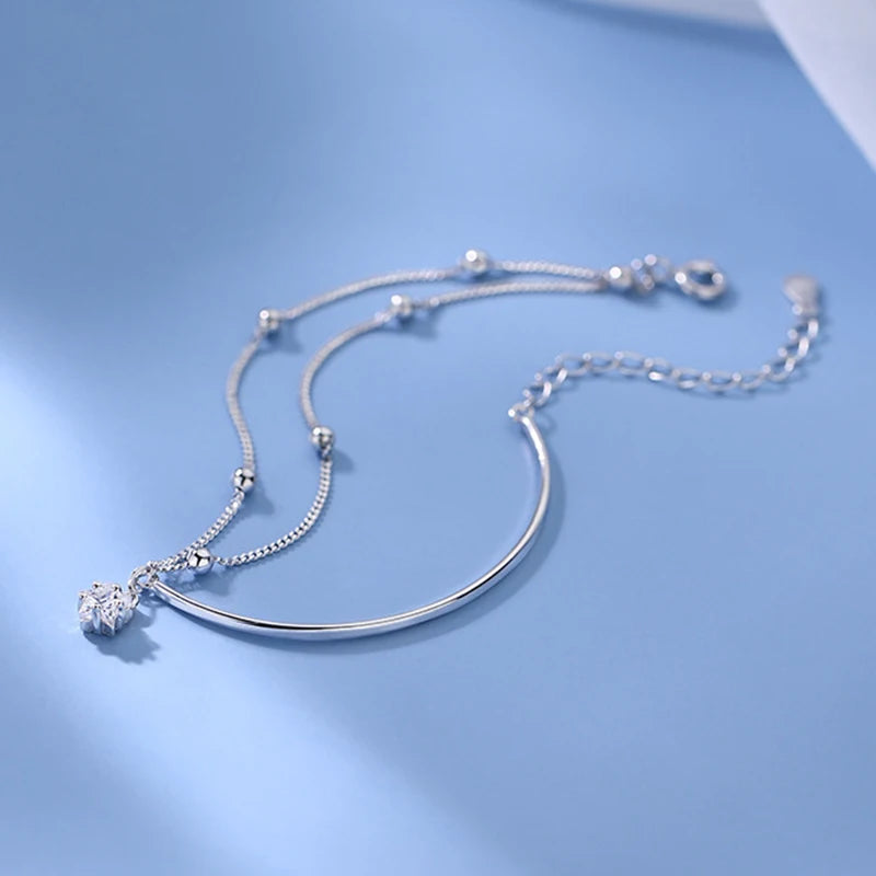 Minimalist Silver Star Bracelet