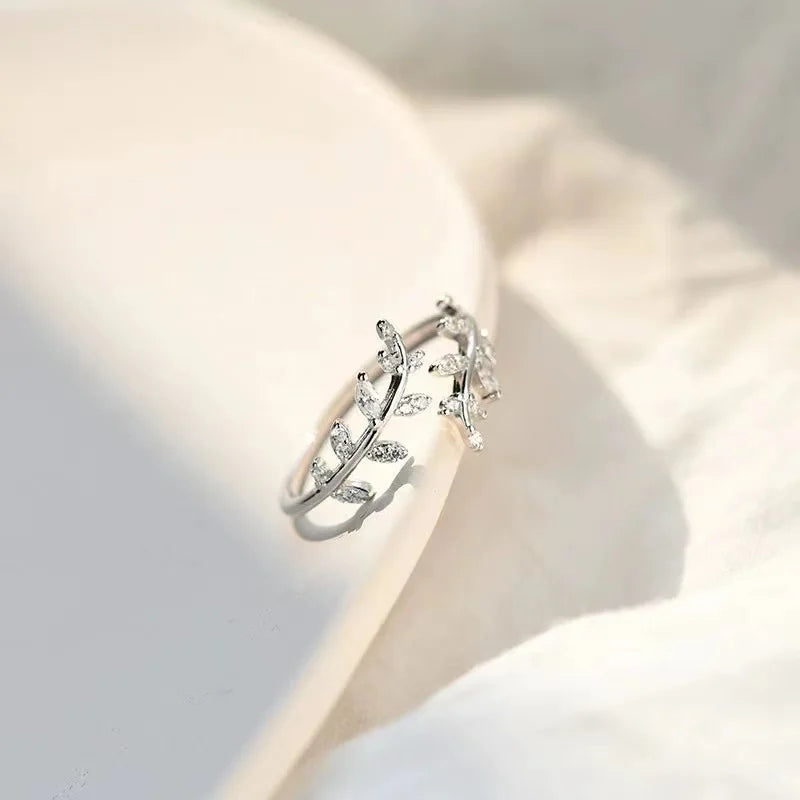 Sparkling Tree Branch Ring