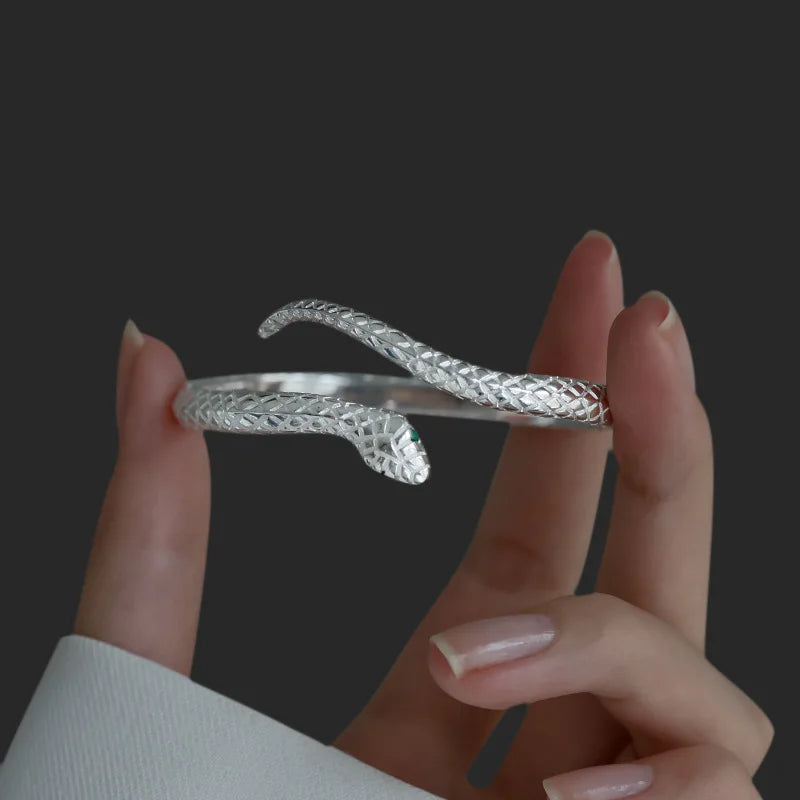 Silver Snake Shape Bracelet