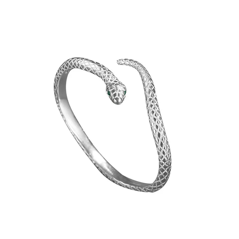 Silver Snake Shape Bracelet