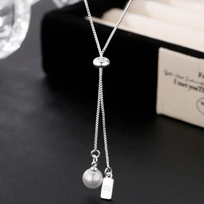 Geometric Dangling Necklace