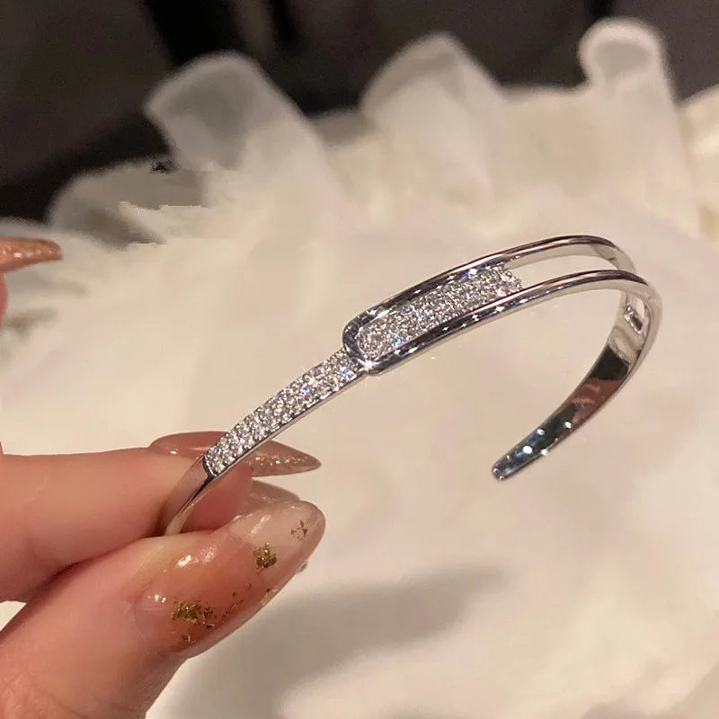 Dazzling Inline Opening Bracelet