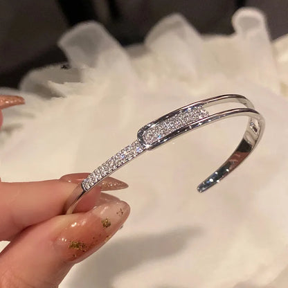 Dazzling Inline Opening Bracelet