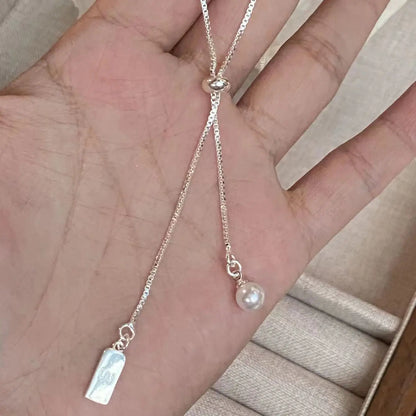 Geometric Dangling Necklace