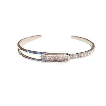 Dazzling Inline Opening Bracelet